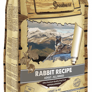 Natural greatness de conejo light perros medianos y grandes (rabbit recipe)
